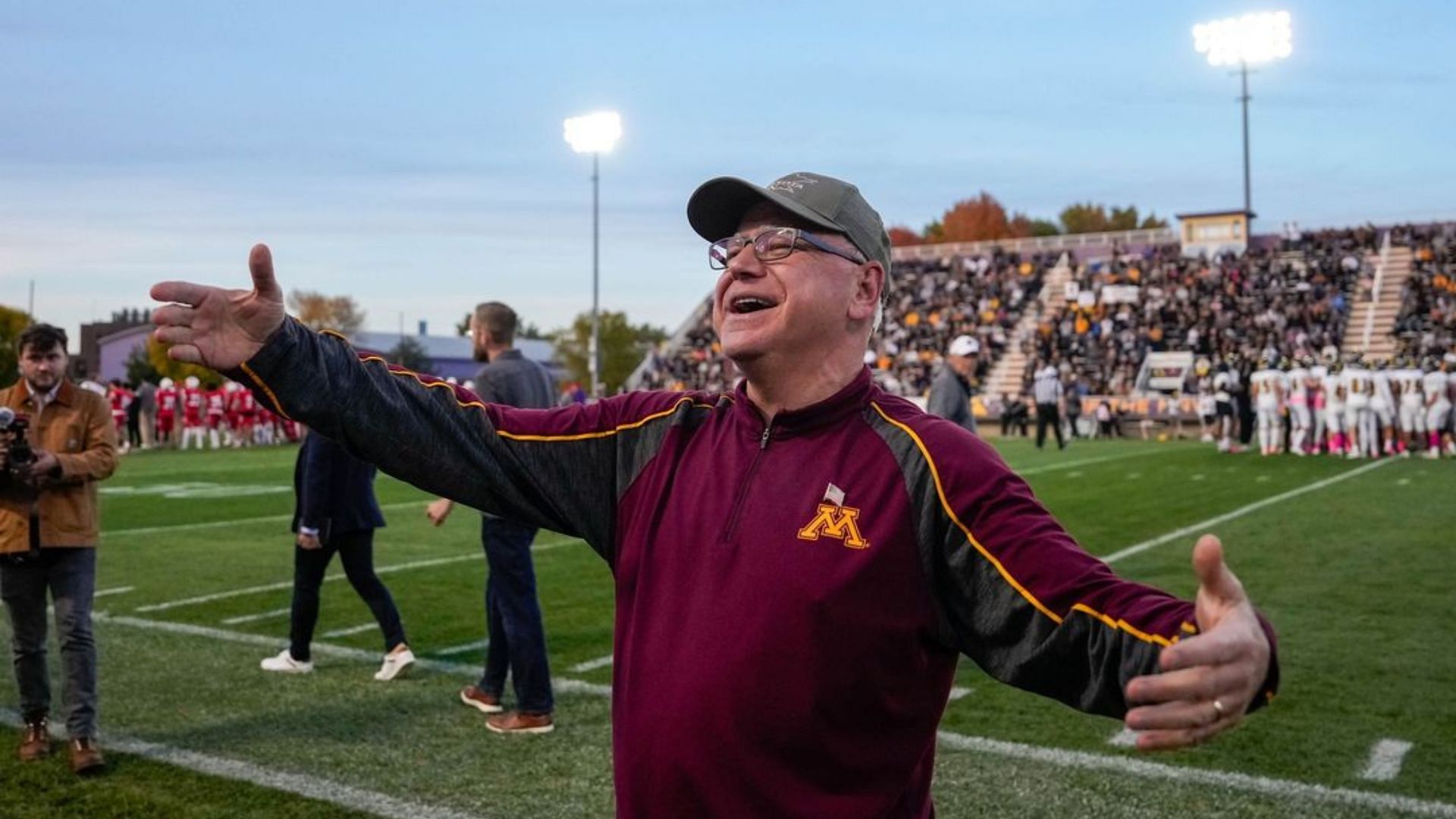 Tim Walz was at the Mankato West