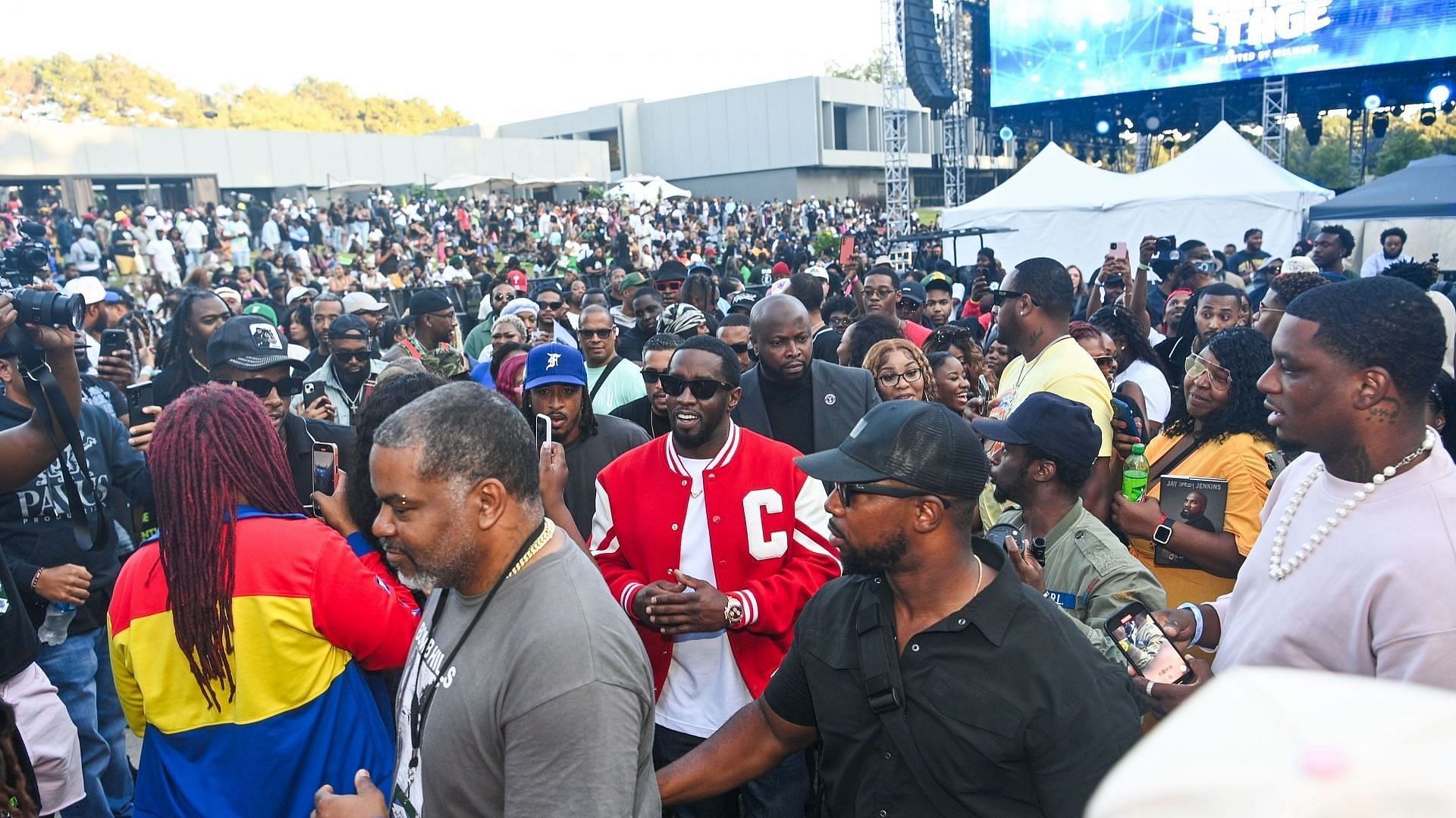 Sean Combs attends Day 2 of Revolt World on September 23, 2023, in Atlanta, Georgia (Image via Getty/Prince Williams)