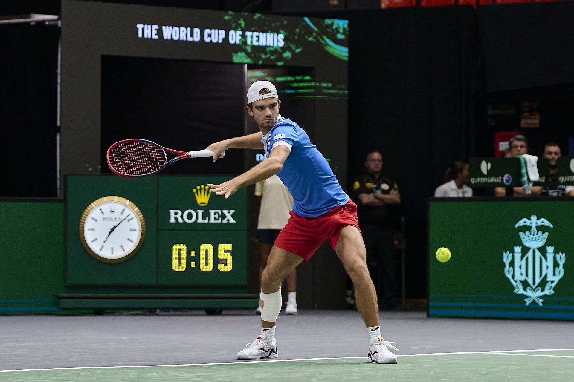 Tomas Machac at the Davis Cup 2024. (Photo: Getty)