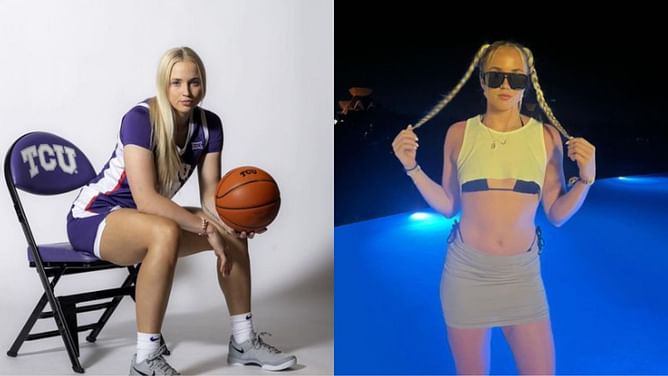 WATCH: TCU's Hailey Van Lith attends Spurs vs. Mavericks in nerdy glasses and pigtails look