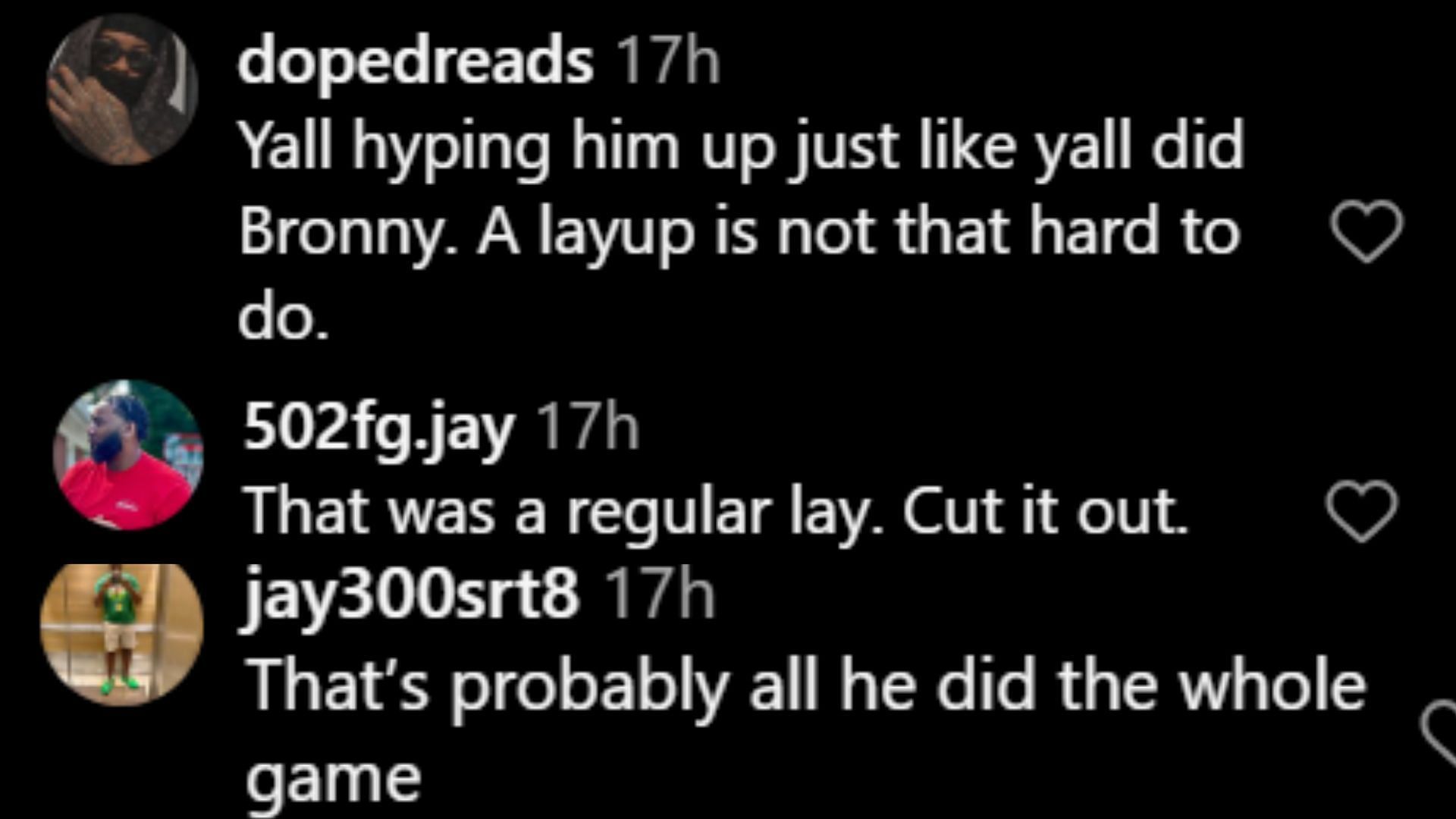 Hoops fans react to LeBron James&#039; son Bryce James&#039; elite layup