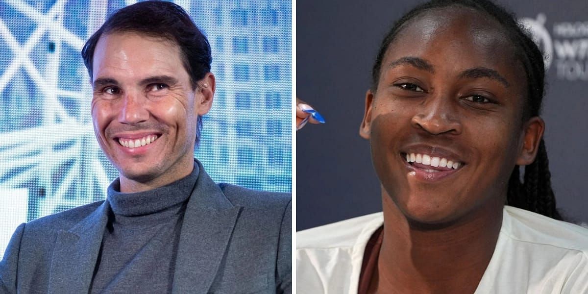 Rafael Nadal (L) &amp; Coco Gauff (R) (Image source: GETTY)