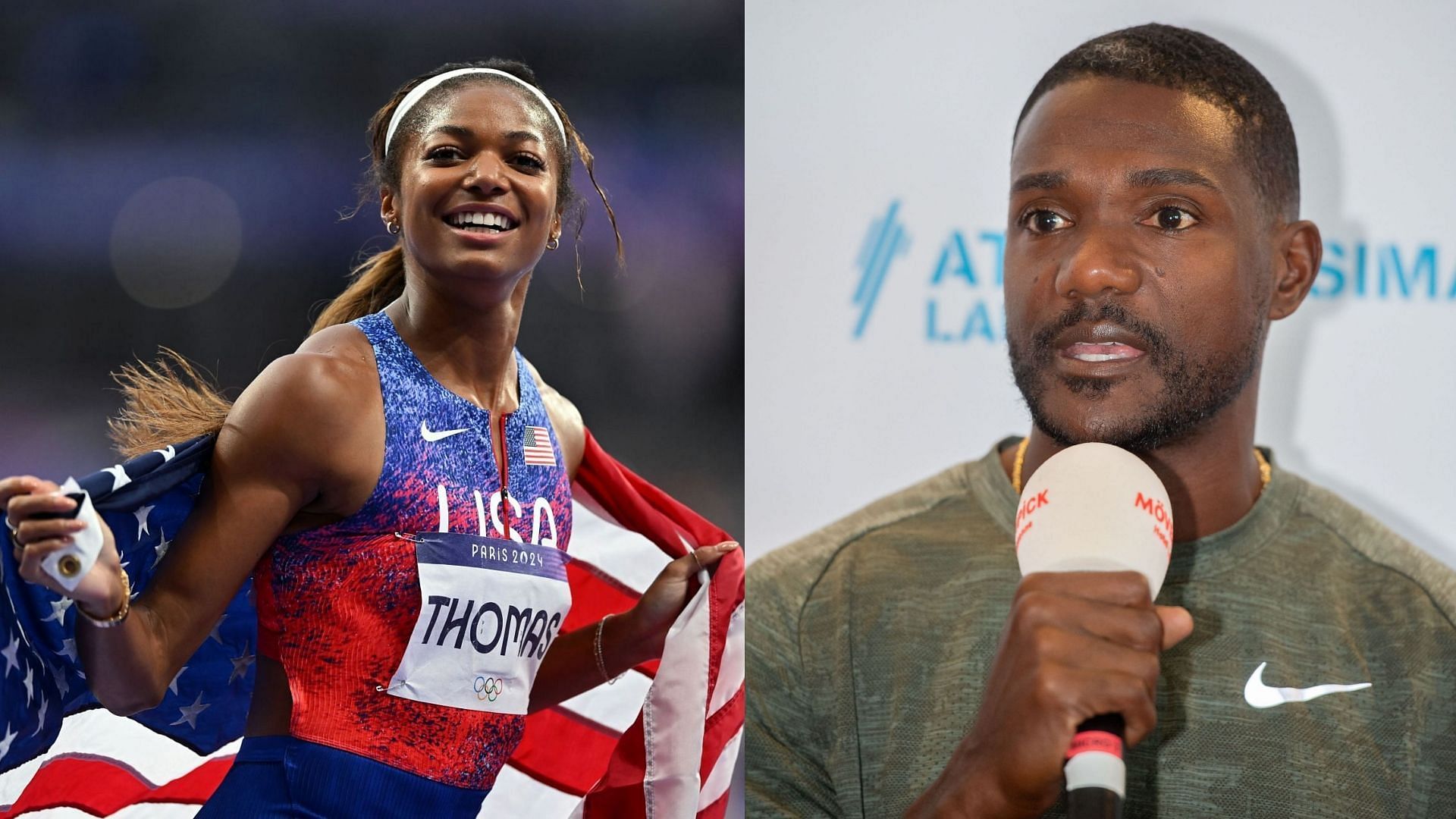 Justin Gatlin and Rodney Green discuss Gabby Thomas