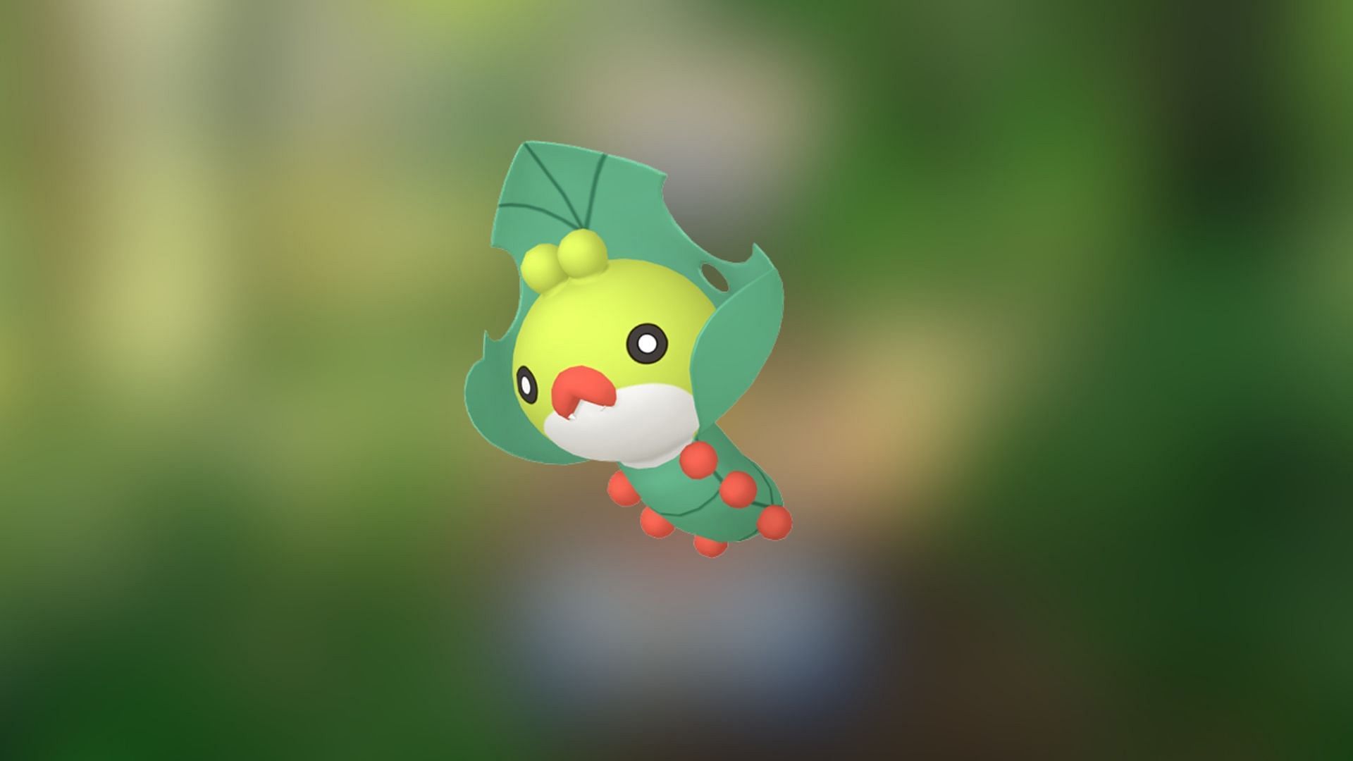 Shiny Sewaddle (Image via The Pokemon Company)