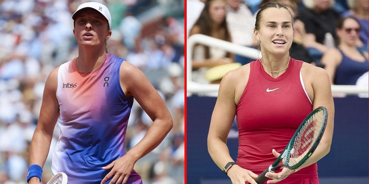 Iga Swiatek (L) Aryna Sabalenka (R) | Getty