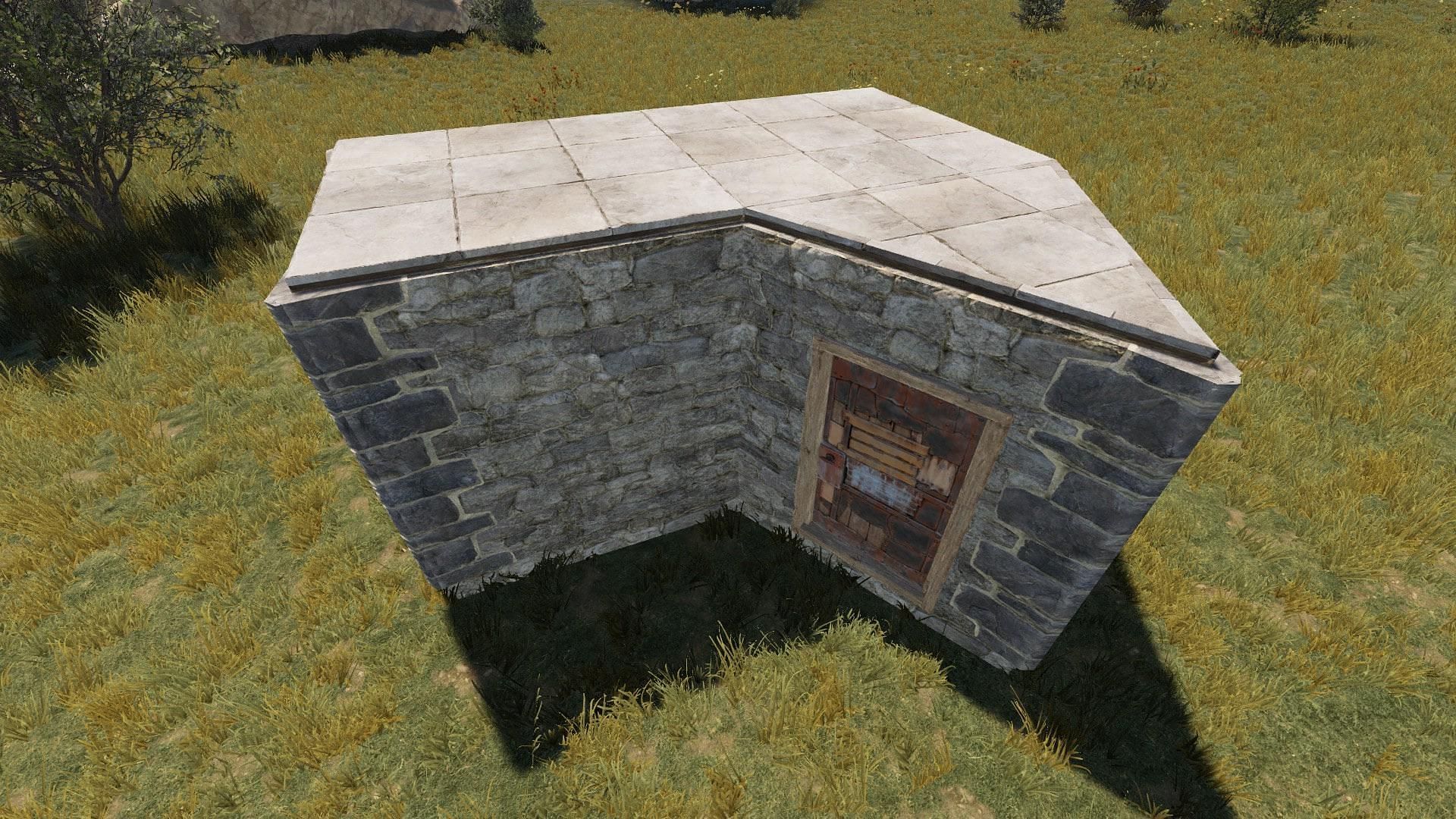 2x1 Base is a great starter build for Rust (Image via Facepunch Studios)