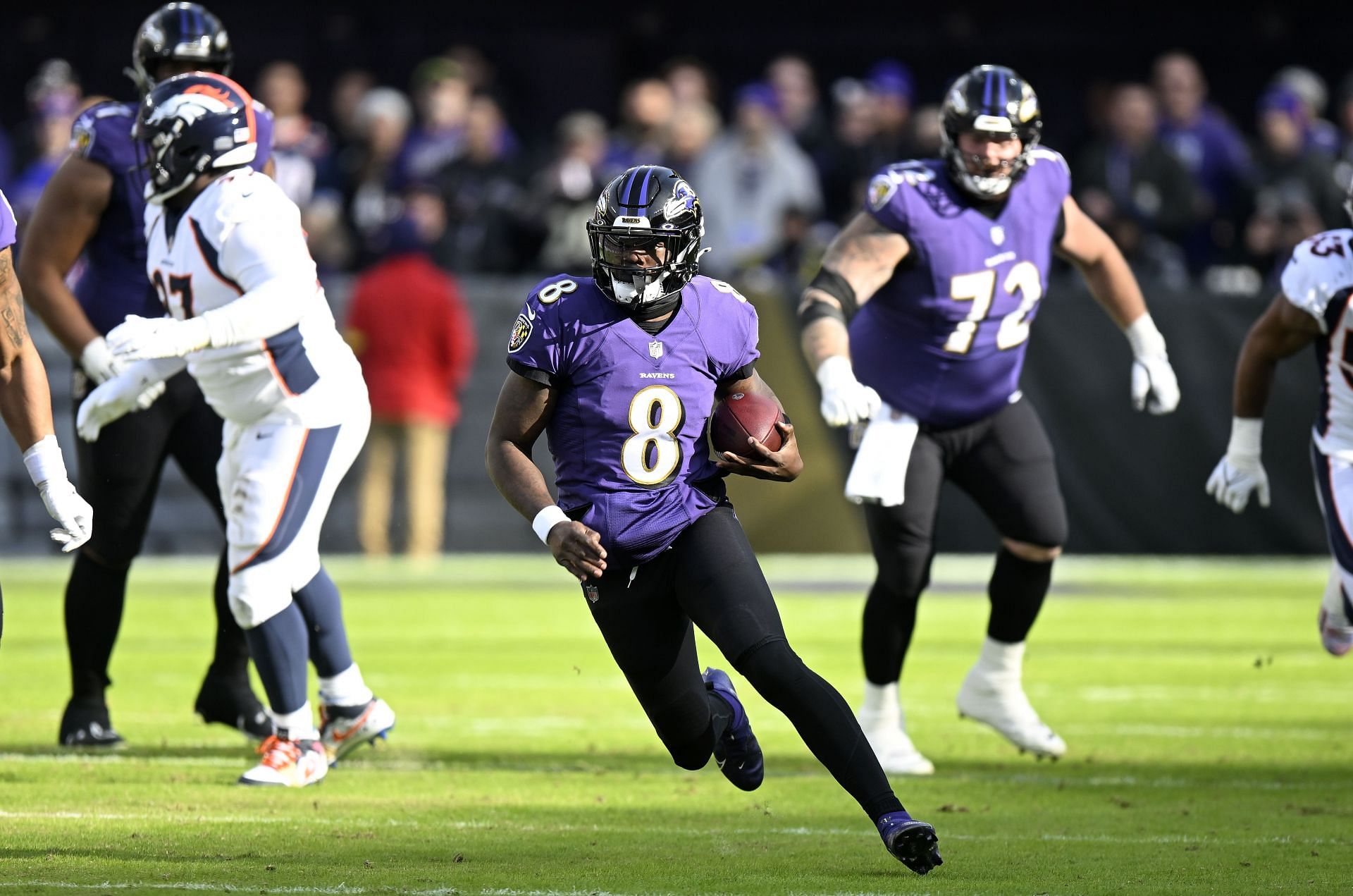 Lamar Jackson during Denver Broncos v Baltimore Ravens - Source: Getty