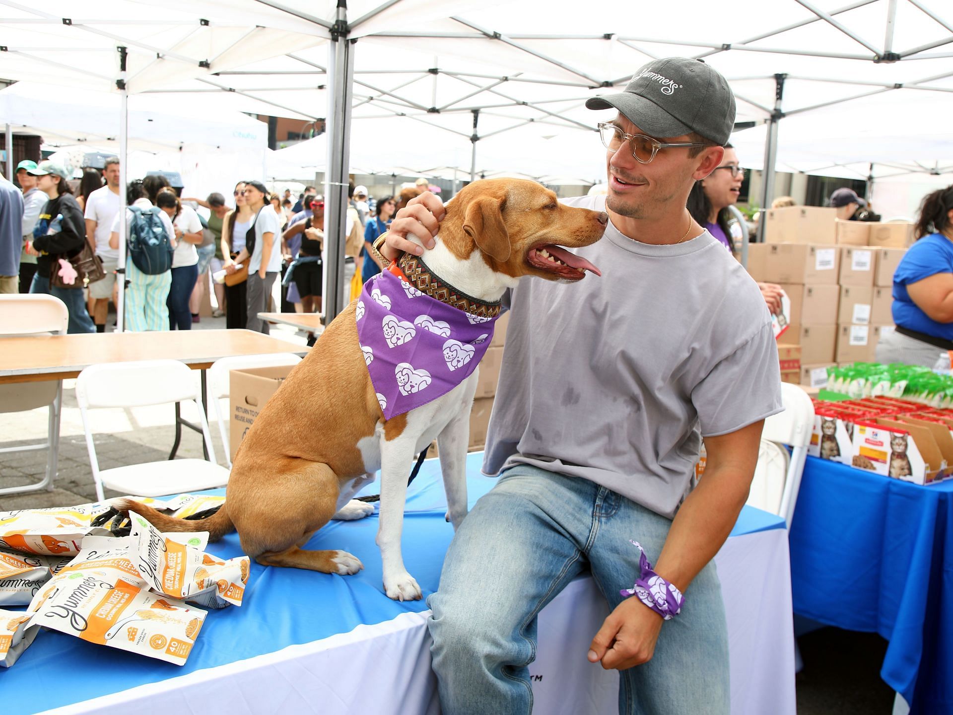 Antoni Porowski at Petco Love&#039;s 25th Birthday Block Party and Adoption Event at Union Square Park (Image via Getty)