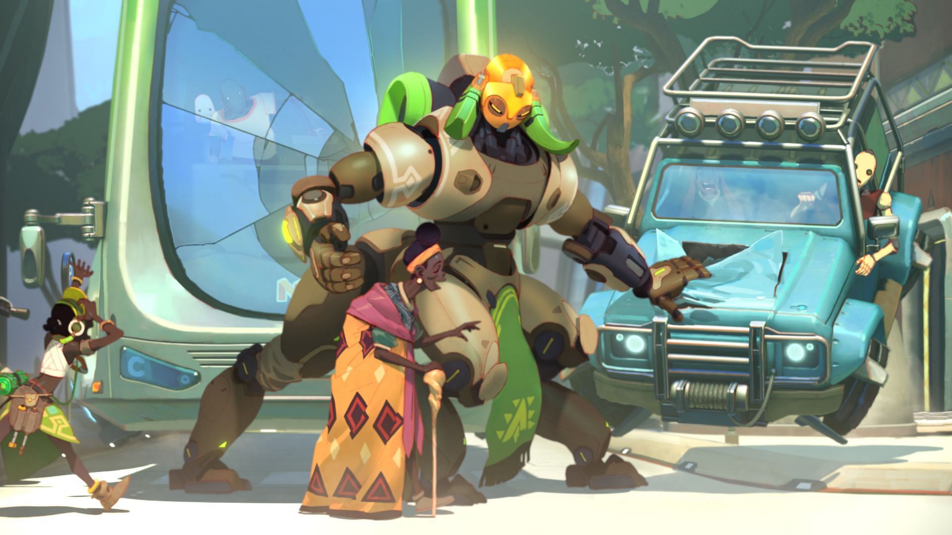 Orisa, the hero of Numbani (Image via Blizzard) 