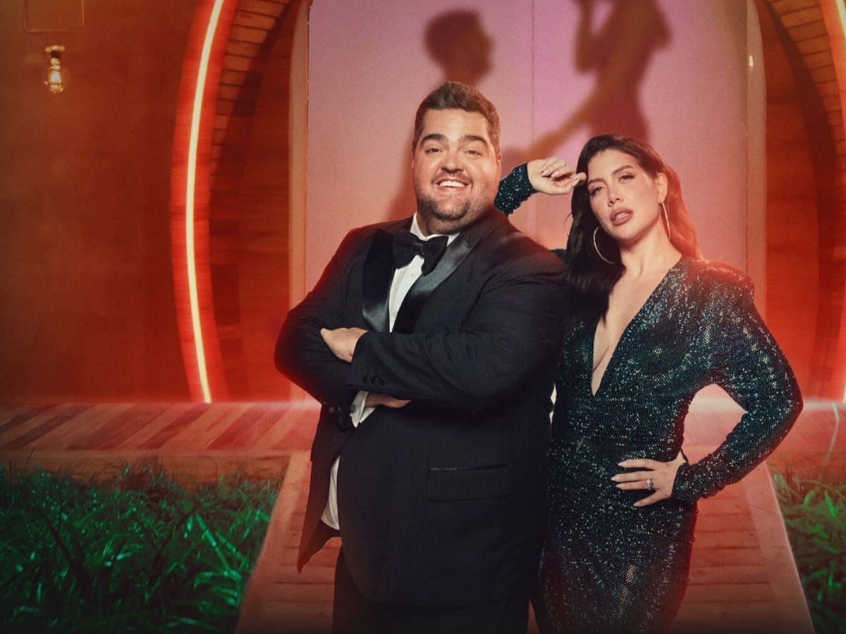 Dario Barassi and Wanda Nara as Hosts of Love is Blind Argentina (Image via Netflix)