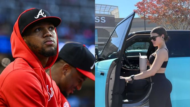 In Photos: Ronald Acuna Jr.'s wife Maria Laborde turns heads in black gym wear after crushing a 360lb leg press session