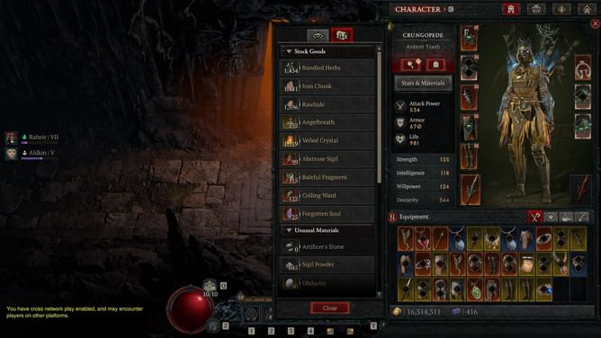 Diablo 4 developers confirm fix Iron and Rawhide quantity problem in patch 2.0.3