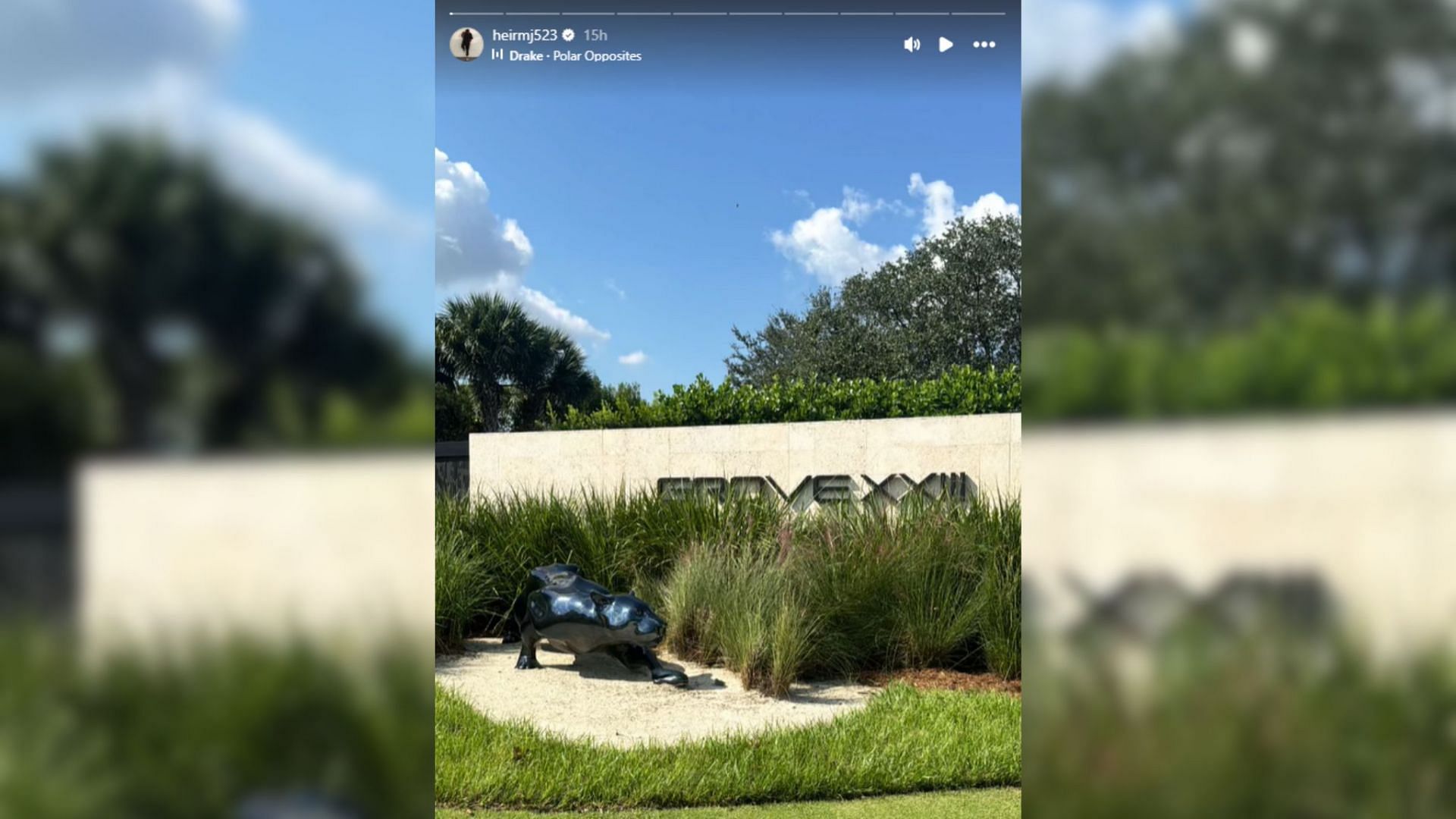 Marcus Jordan shares IG story at his father&#039;s golf course