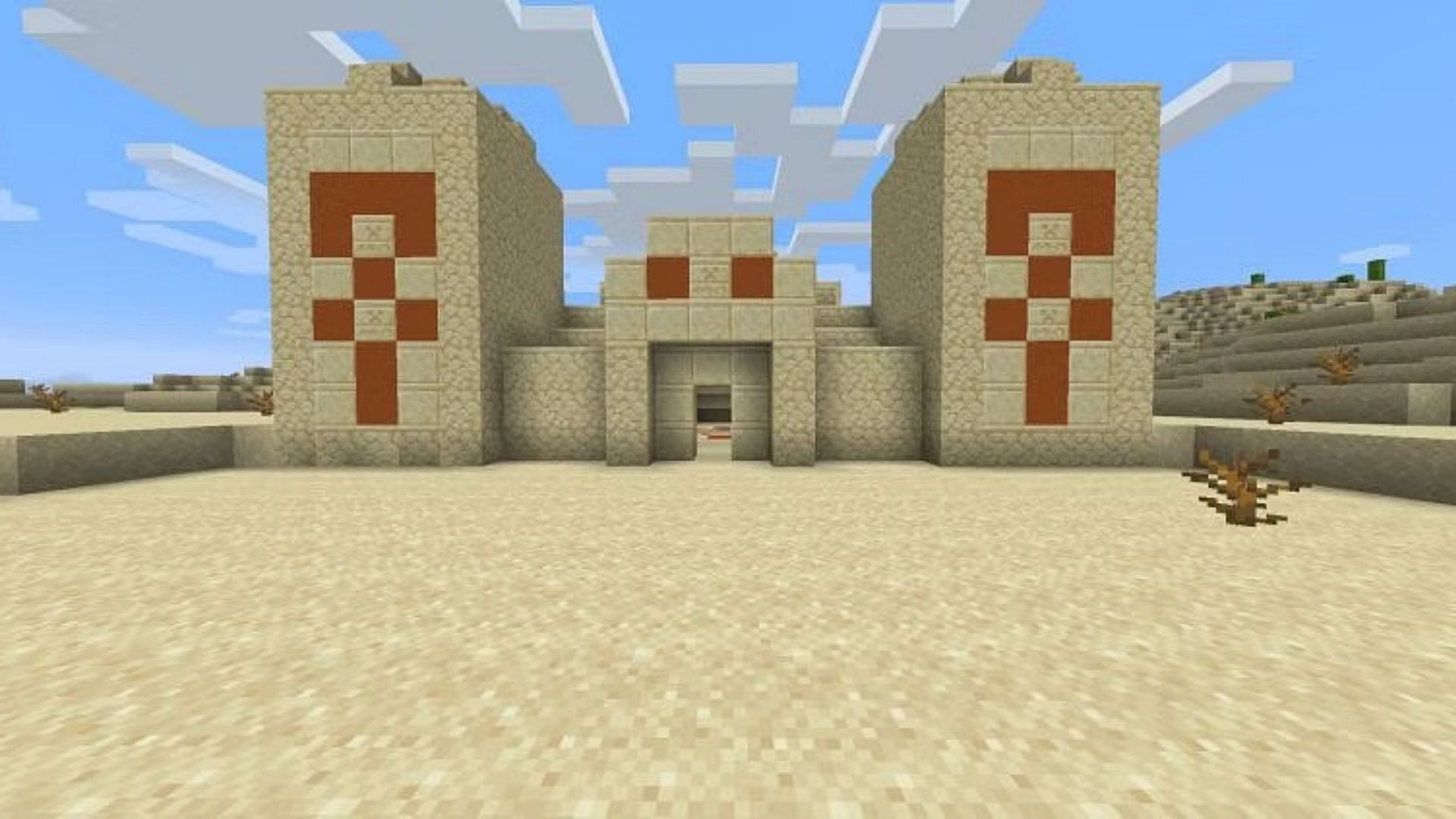 Desert temple in the game (Image via Mojang Studios)