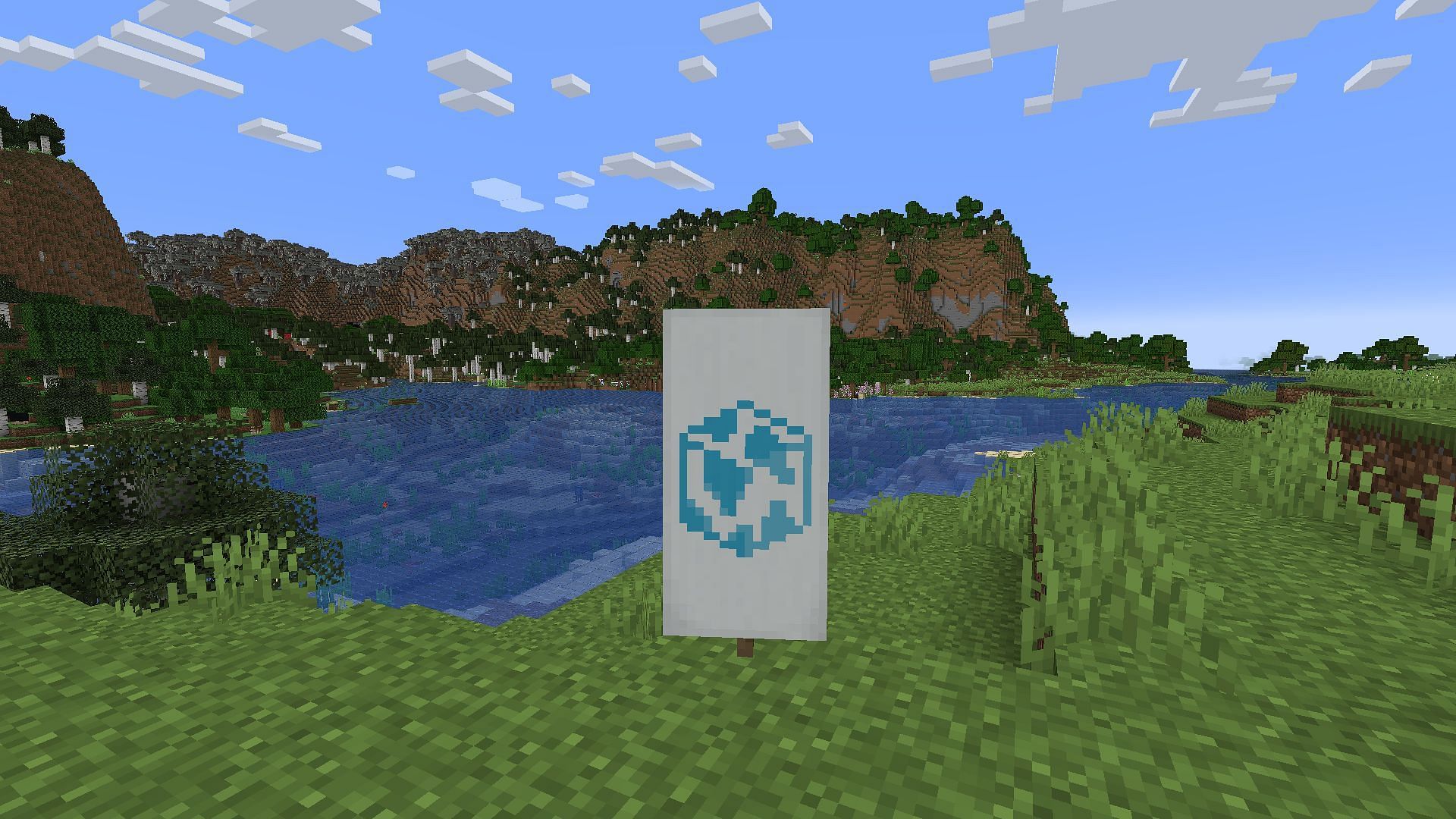 Trade emeralds with a cartographer to obtain this pattern. (Image via Mojang Studios)