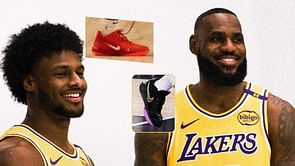 LeBron James and Bronny James shoes tonight: Father-son duo rock LeBron's signature Nike shoes in historic preseason game