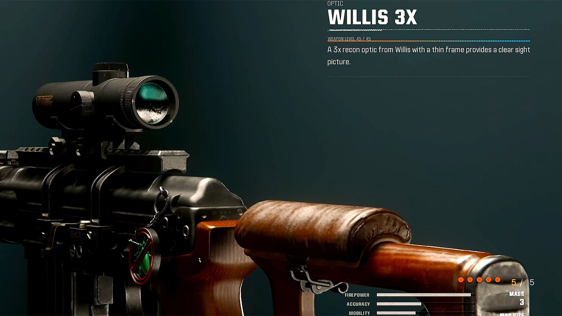 Willis 3x Optic para configuração SVD ideal em Black Ops 6 (Imagem via Activision)