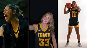 WATCH: Jada Gyamfi, Lucy Olsen, Aaliyah Guyton attend Iowa vs. Washington game in casual outfits