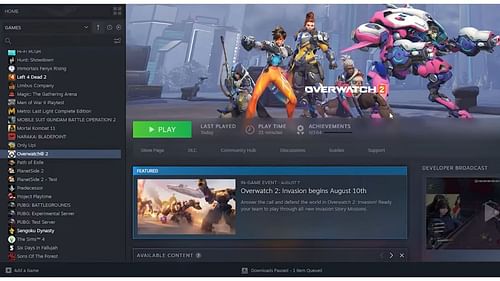 Overwatch 2 Steam page (Image via Steam || Blizzard Entertainment)