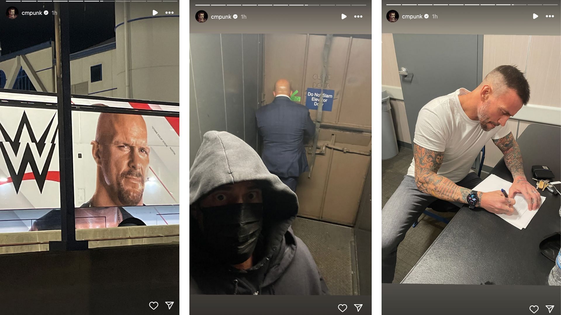 Punk shares new photos of Survivor Series return [Photo credits: Screengrabs of Punk&#039;s Instagram stories]