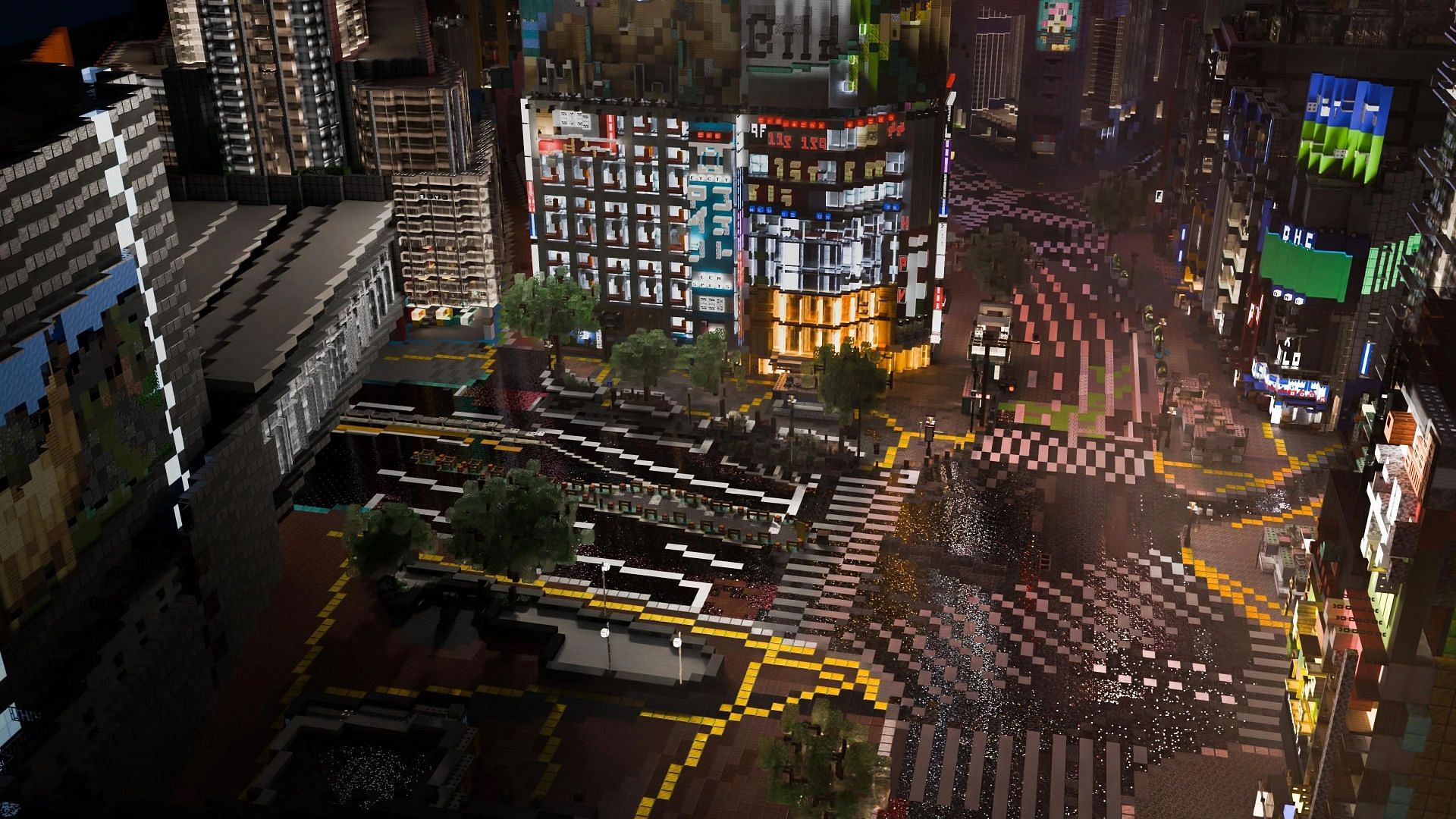 Minecraft fan recreates popular Shibuya crossing in-game