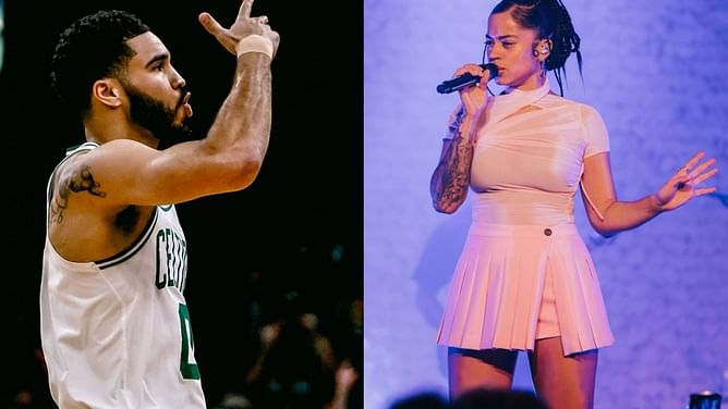 In Photos: Jayson Tatum's girlfriend Ella Mai cleans up in gray suit & skirt during Rock & Roll Hall of Fame Induction