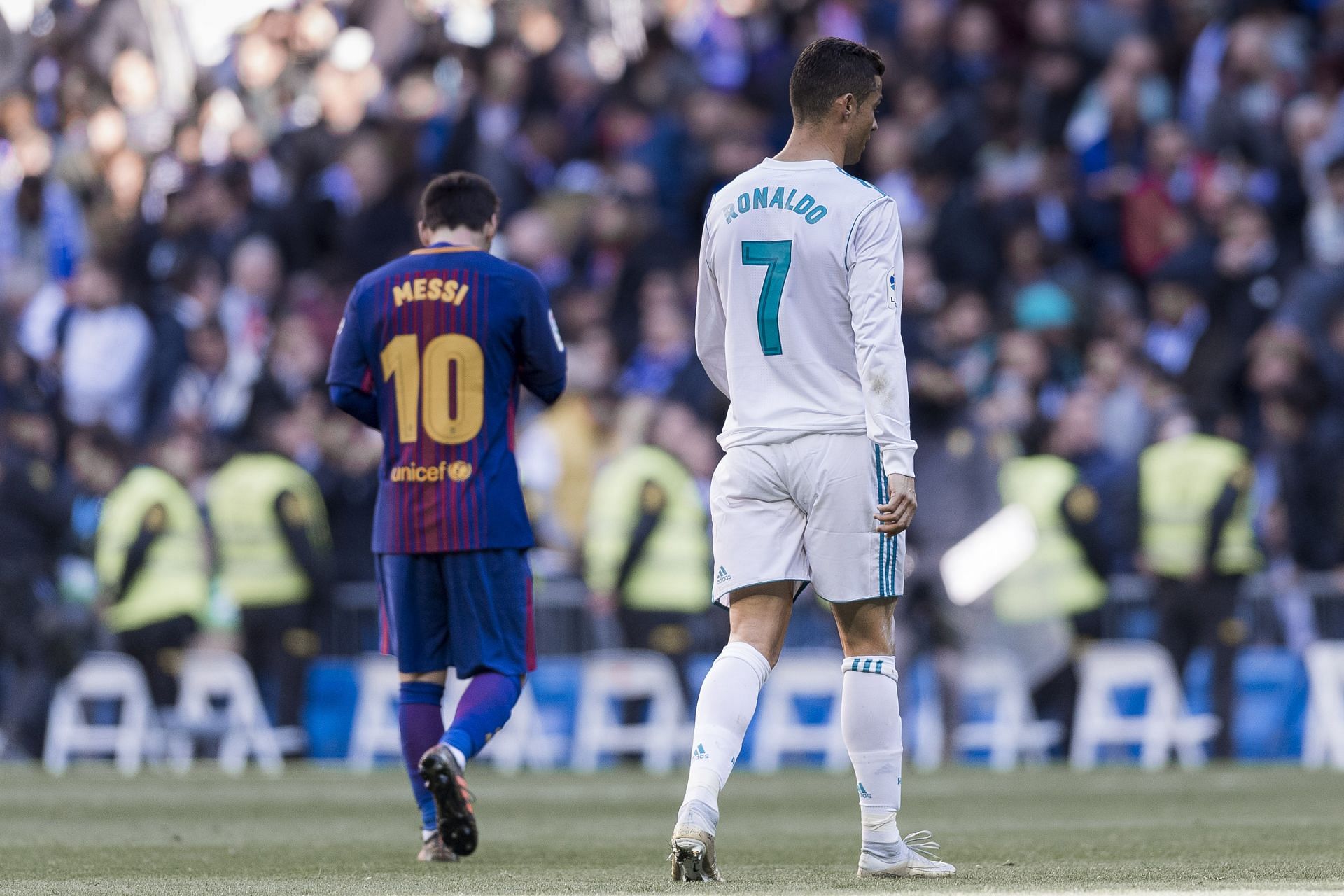 Lionel Messi (left) and Cristiano Ronaldo