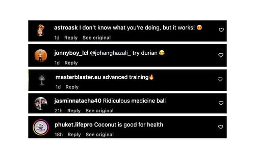 Screenshot of fans' comments. [ONE Championship/Instagram, screenshot]