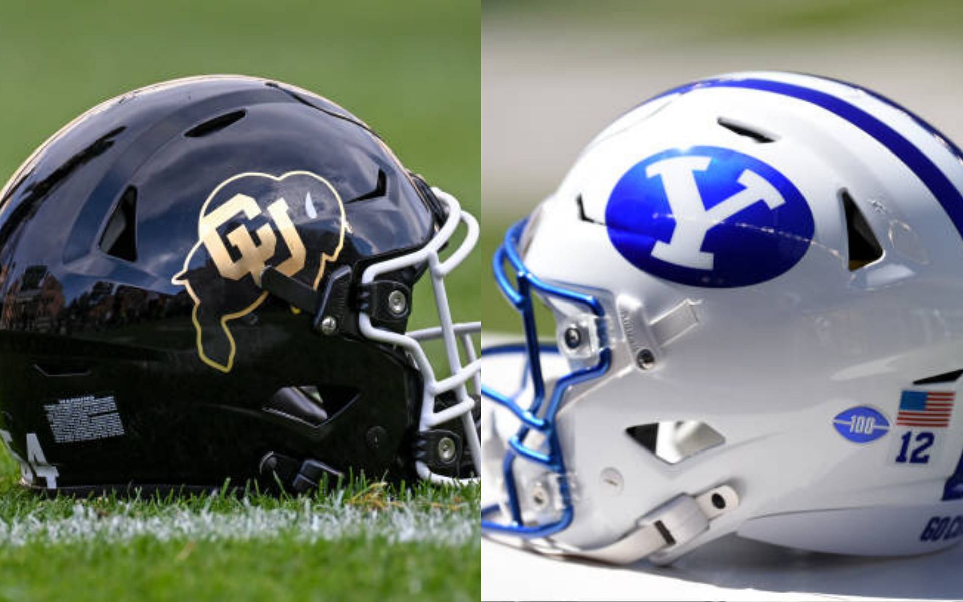 Colorado Buffaloes (left); BYU Cougars (right)