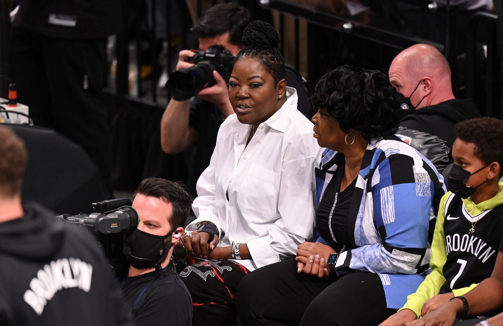 Celebrities Attend Boston Celtics v Brooklyn Nets Game - Source: Getty