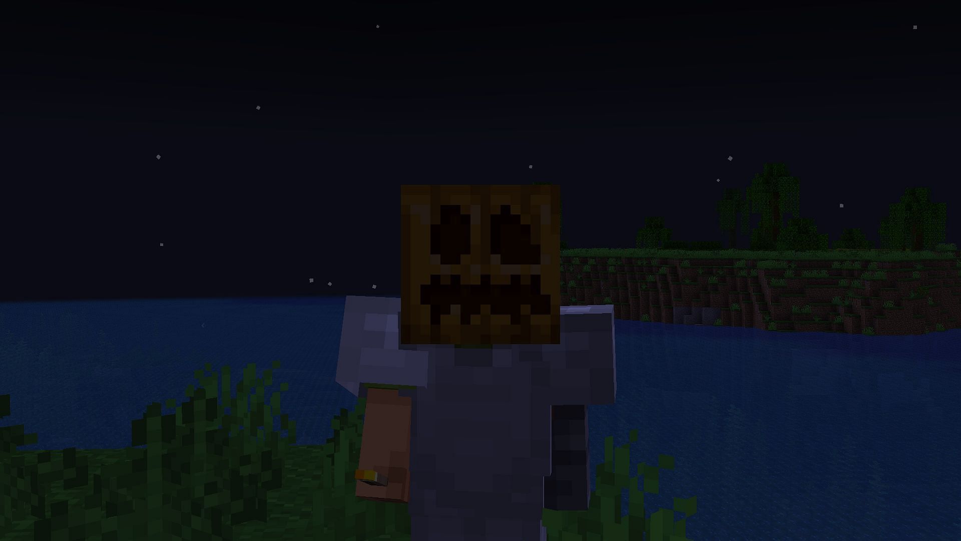 Carved pumpkins serve as a great defense against endermen and the creaking (Image via Mojang Studios)