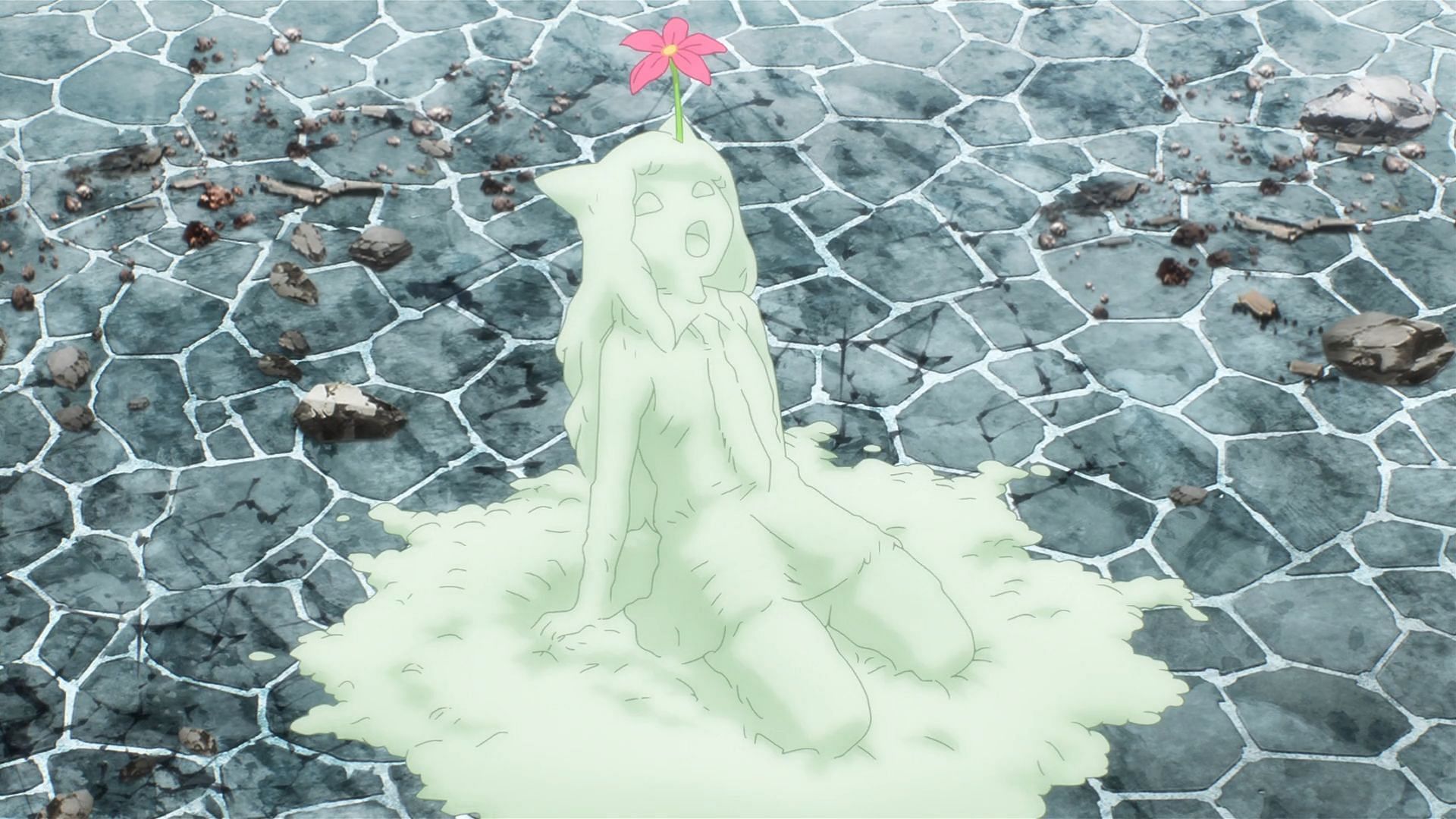 Carla falls victim to God Seed Doom&#039;s attack (Image via J.C. Staff)