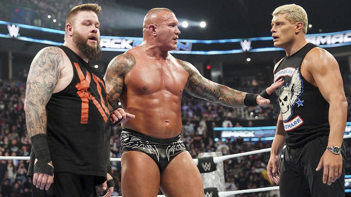 Randy Orton is stuck in the middle of Kevin Owens and Cody Rhodes