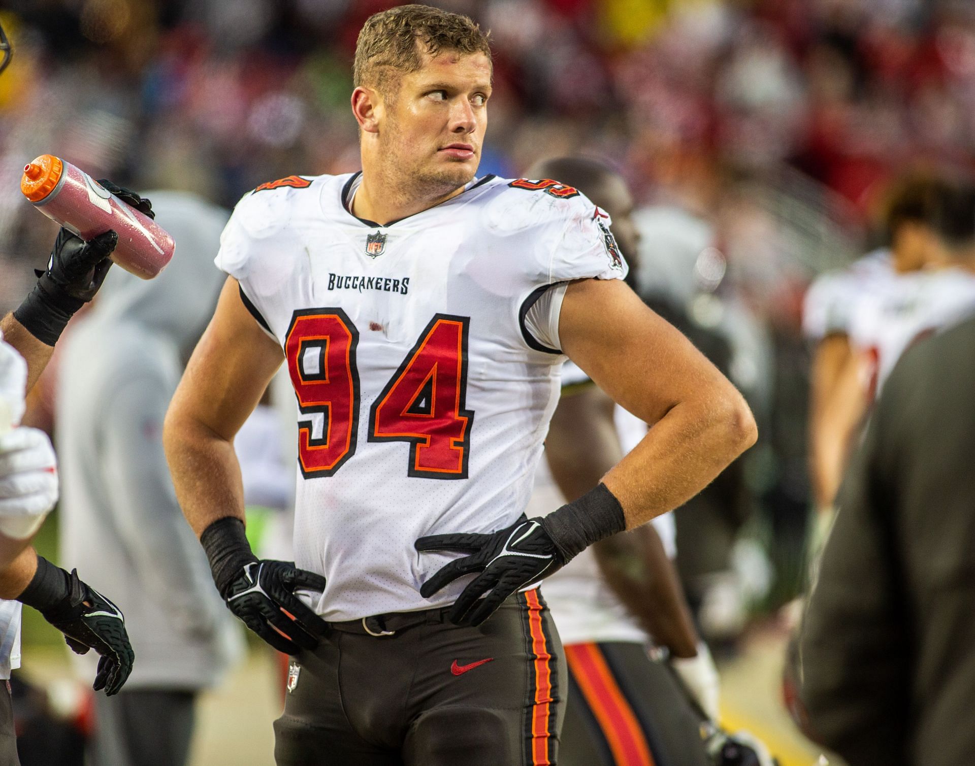 Carl Nassib at Buccaneers at 49ers - Source: Getty