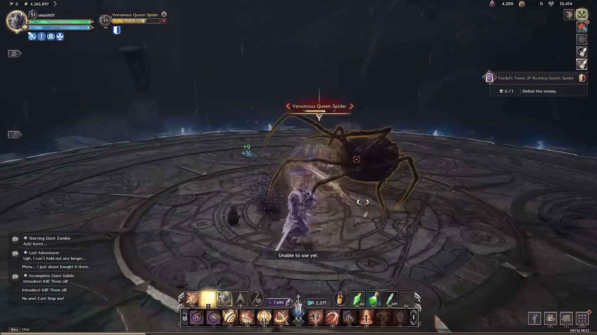 Fight and collect resources from fallen foes (Image via NCSoft || YouTube/Deltia&#039;s Gaming)