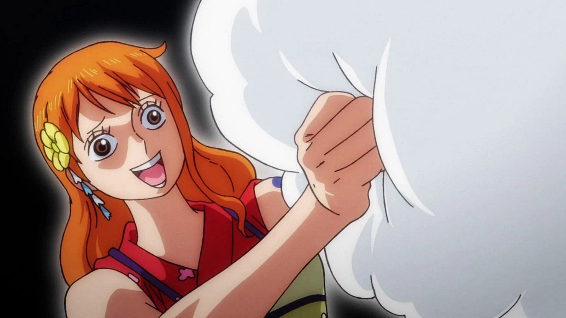 Nami and Zeus as shown in the anime series (Image via Toei Animation)