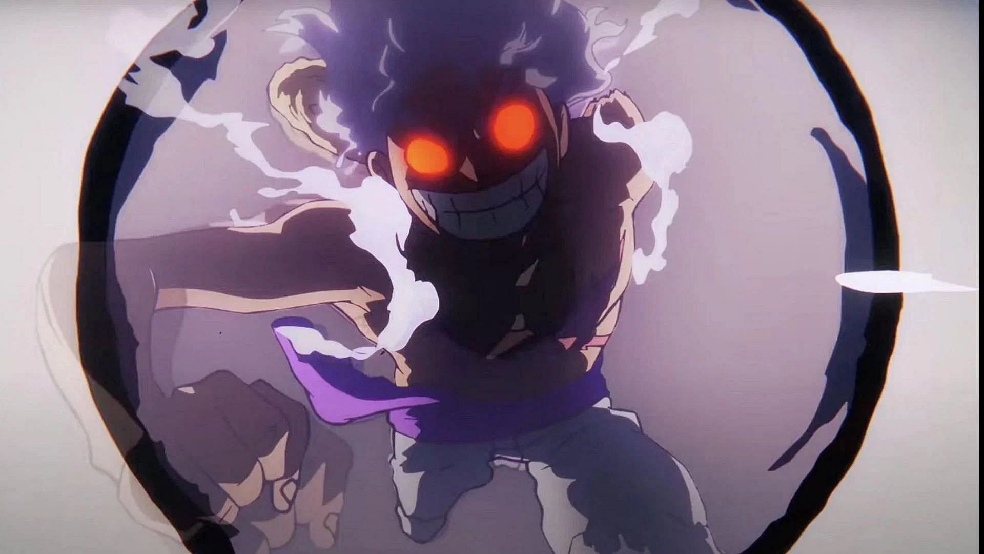 Luffy in Gear 5 mode as shown in the anime (Image via Toei Animation)