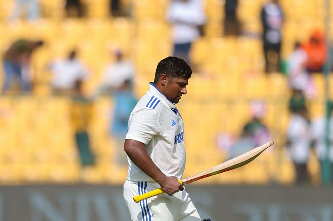 [Watch] Sarfaraz Khan falls into Mitchell Santner's trap as India collapses to 95/6 in 2nd 2024 Test vs New Zealand