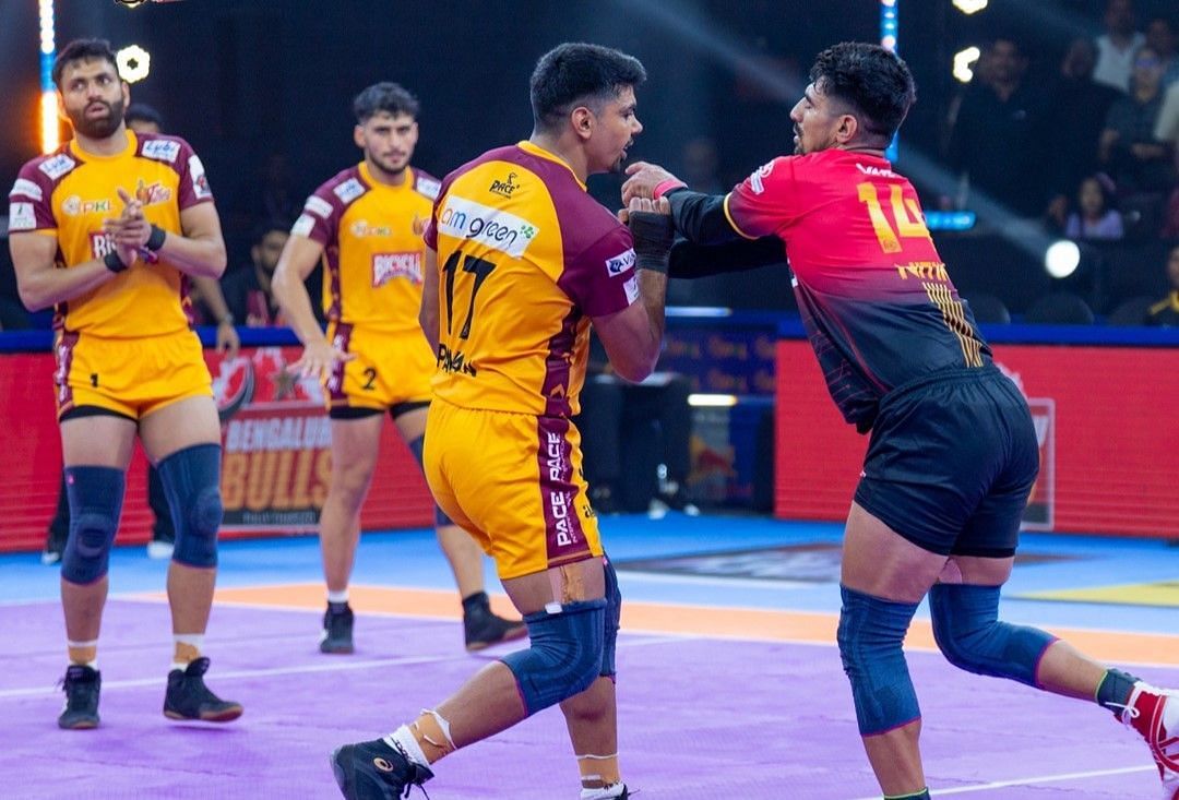 पवन सेहरावत एक्शन में होंगे (Photo Credit - @Telugu_Titans)