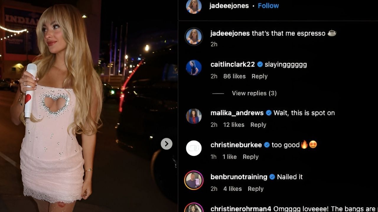 Comments on Jade Jones&#039; IG post