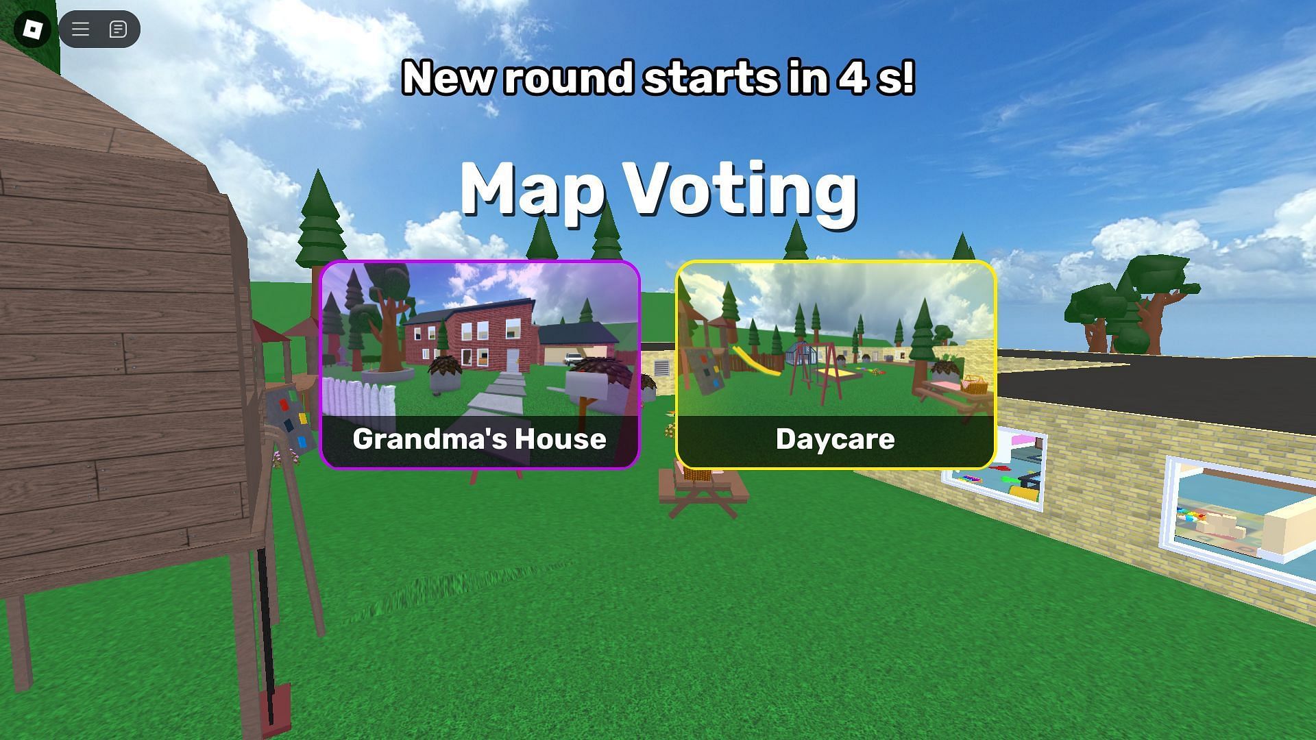 Vote for your favorite map before the round starts (Image via Roblox)