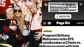 Jarret Stoll's wife Erin Andrews drops three-word reaction to Patrick Mahomes' wife Brittany donning her brand's $75 windbreaker