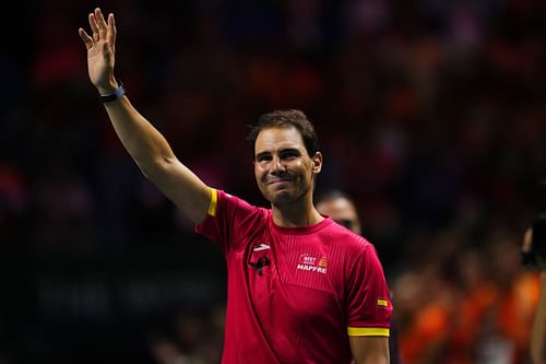 Rafael Nadal at the 2024 Davis Cup Final (Image via Getty)