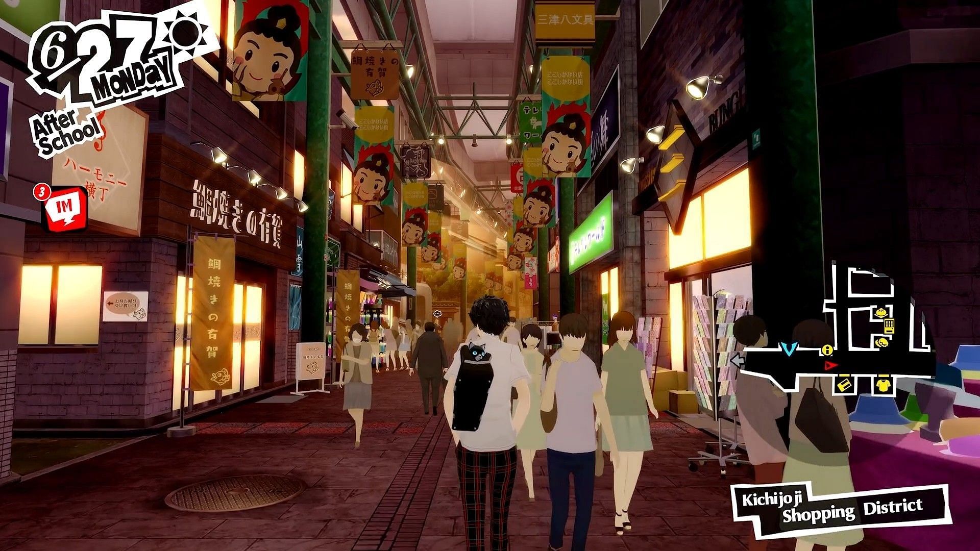 Mixing in the crowd in Persona 5 Reload (Image via SEGA)