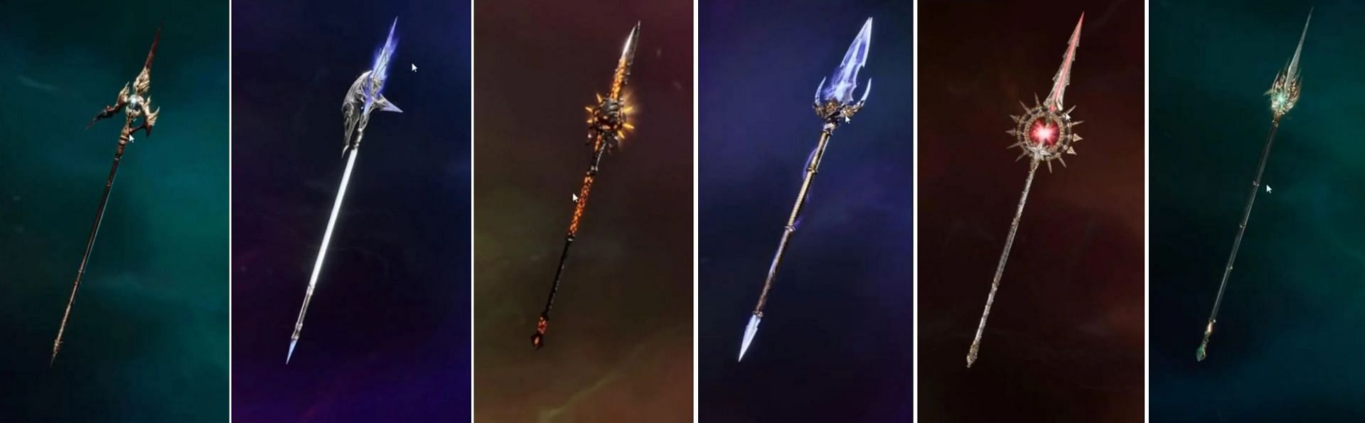 A few skins for the upcoming Spear (Image via NCSoft | Reddit u/pvp_enjoyerrr)