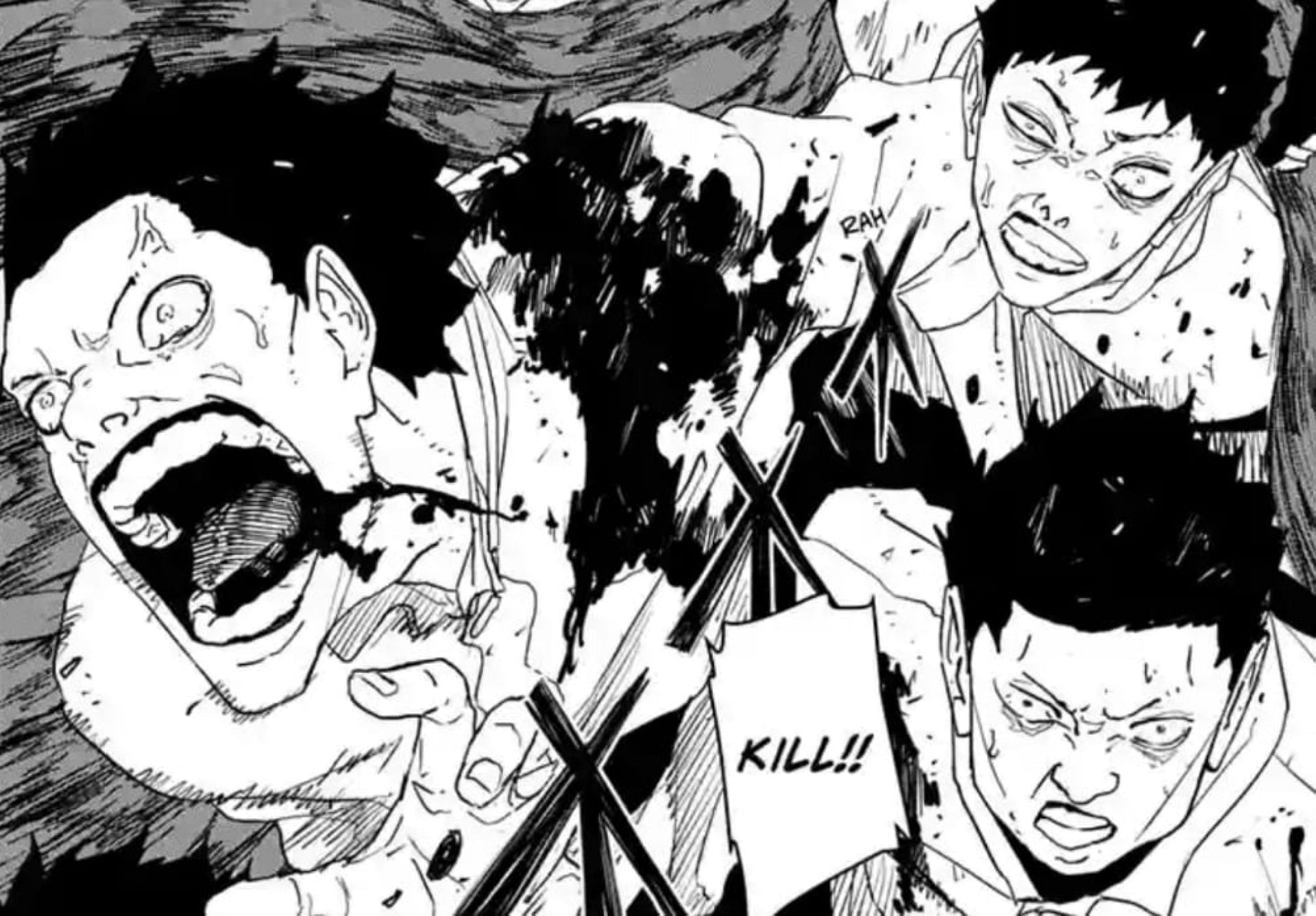 The Hishaku assassins, as seen in the chapter (Image via Shueisha)