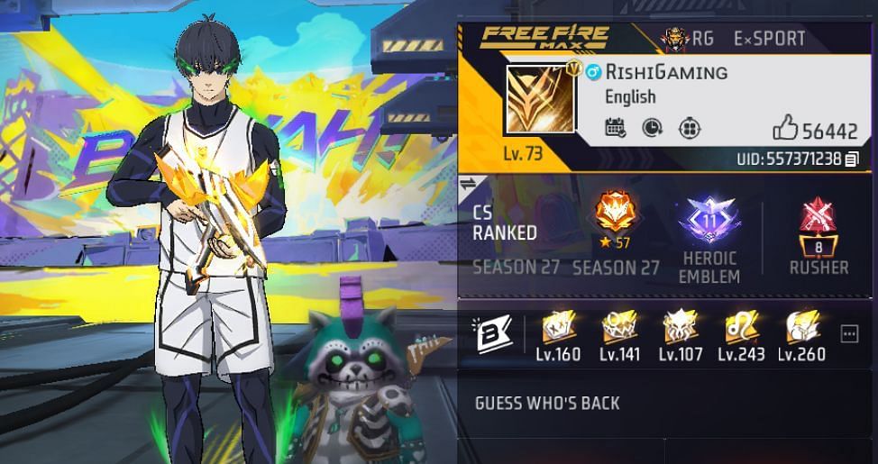 Free Fire MAX ID (Image via Garena/Screenshot)