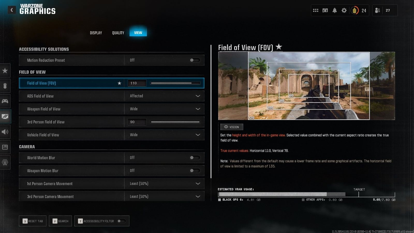 Best FOV settings in Warzone after Black Ops 6 integration