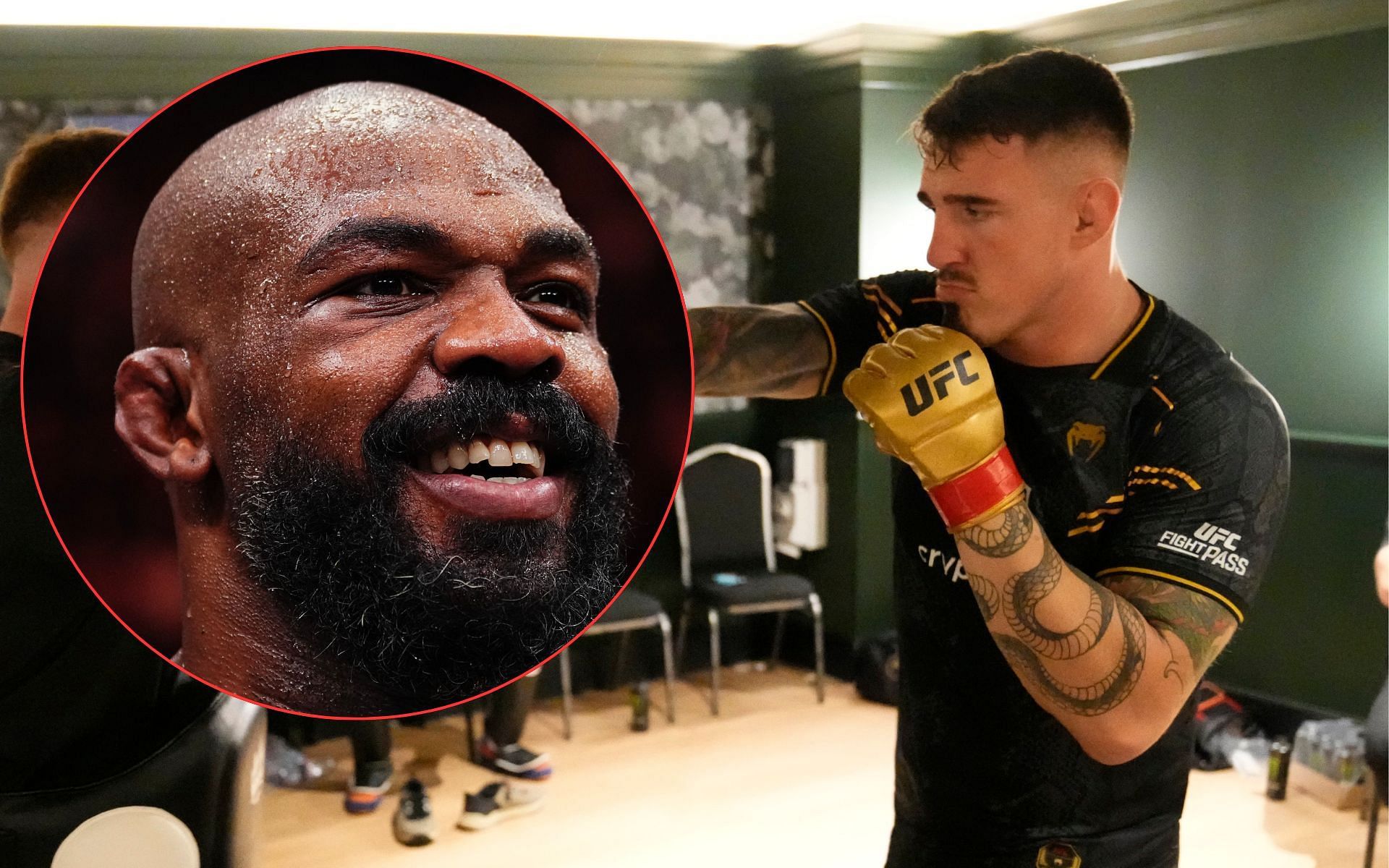 Many in the MMA community have been lobbying for a UFC heavyweight title unification fight between Jon Jones (left) and Tom Aspinall (right) [Images courtesy: Getty Images]