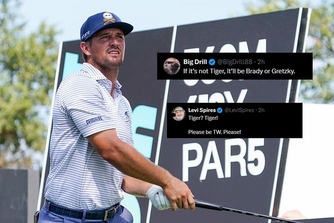 "Brady or Gretzky", "Please be TW"- Fans react to Bryson DeChambeau's cryptic message about Break 50's next player